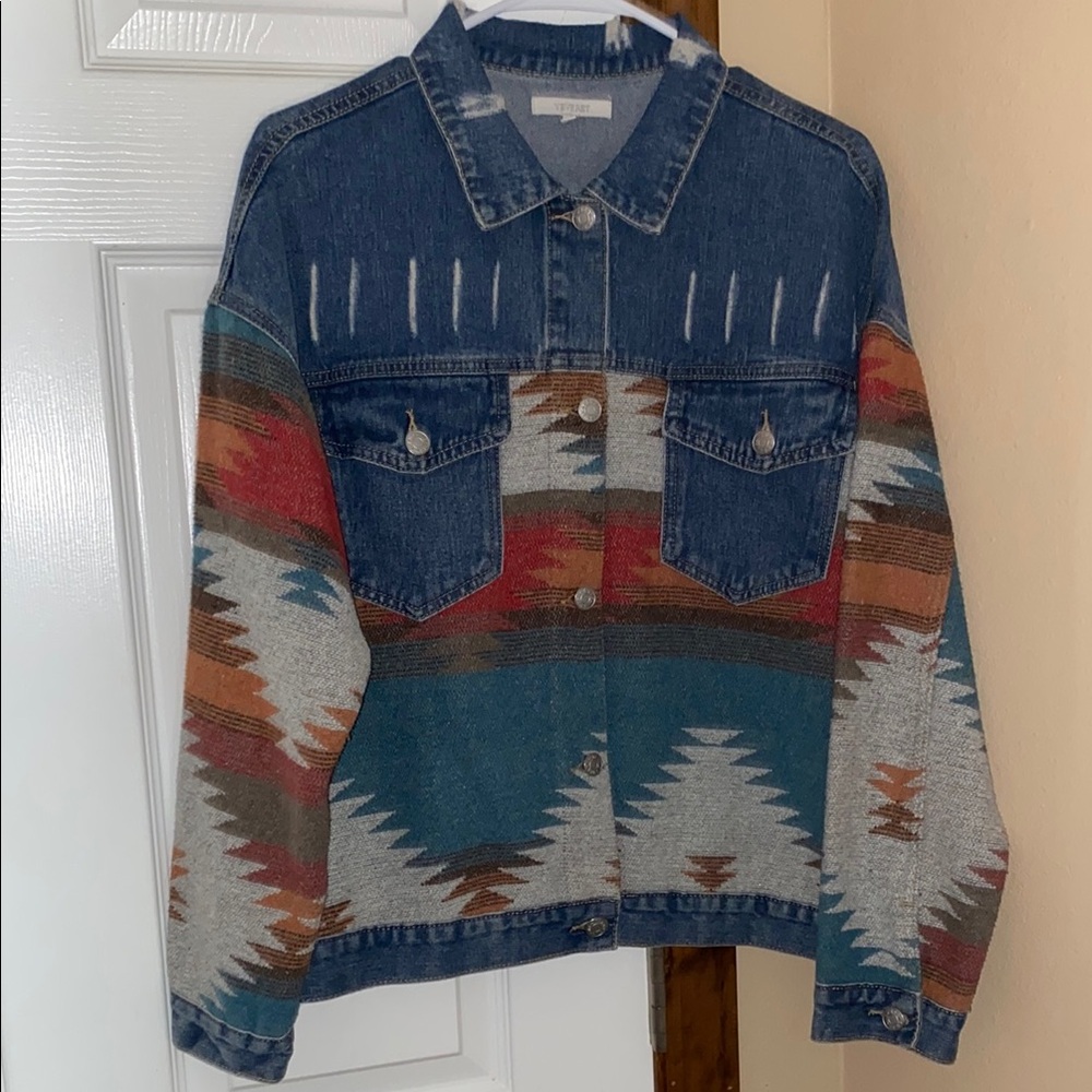 Women's Multicolor Denim Jacket